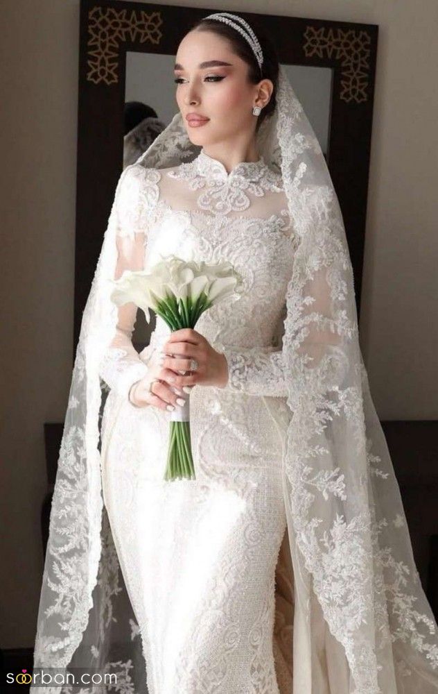 عروس لاغر | جدیدترین مدل میکاپ و لباس عروس برای افراد لاغر و استخوانی و 10 نکته کاربردی