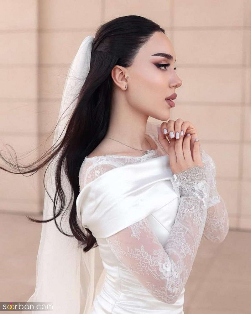 عروس لاغر | جدیدترین مدل میکاپ و لباس عروس برای افراد لاغر و استخوانی و 10 نکته کاربردی