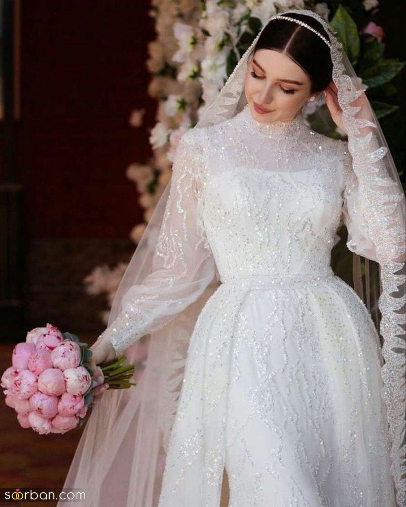 عروس لاغر | جدیدترین مدل میکاپ و لباس عروس برای افراد لاغر و استخوانی و 10 نکته کاربردی