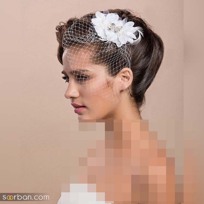 مدل شینیون موی کوتاه برای عروس |  مدل مو کوتاه عروس 1400 همراه با مدل شینیون درهم ویژه عروس خانم های با سلیقه