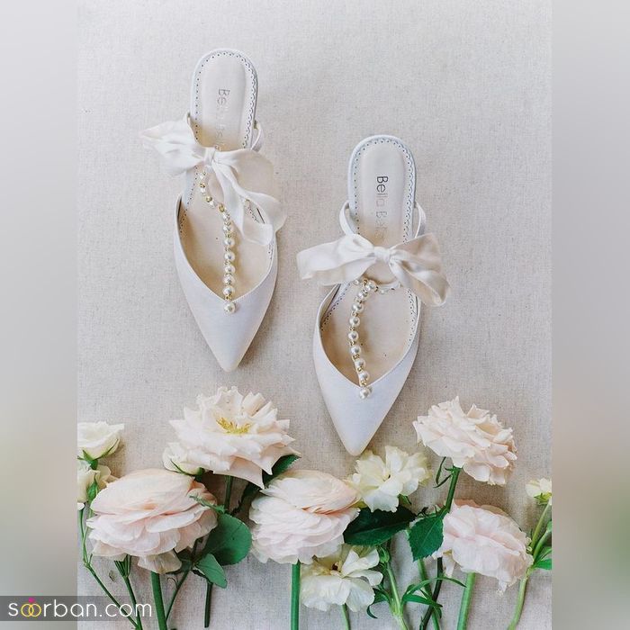 مدل کفش عروس مرواریدی 2021 | مدل کفش عروس جواهرنشان 1400 | ژورنال کفش عروس 2021
