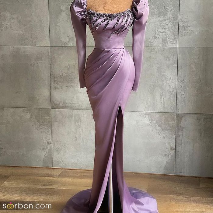 مدل لباس مجلسی 2022 ترکیه | لباس مجلسی بسیار جذاب رنگ روشن باکلاس