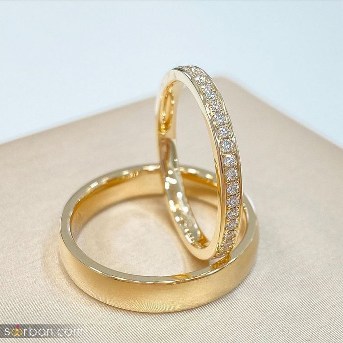مدل حلقه ازدواج 2022 | حلقه عروسی زیبا و شیک زنانه
