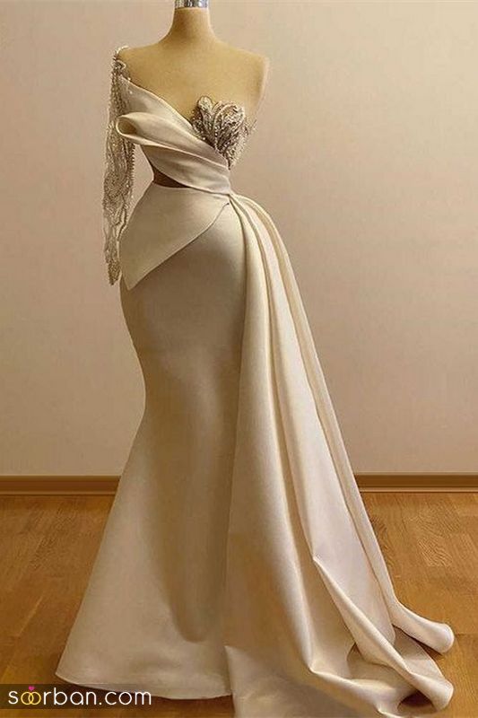 مدل لباس مجلسی شیک بلند 1401 مزونی خوش ایست