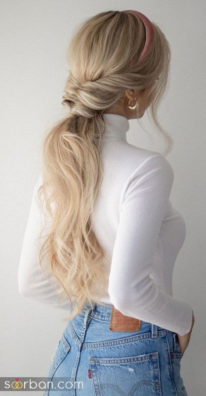 مدل مو 2022 | عکس از موی مجلسی دخترانه و زنانه برای موهای رنگ شده و طبیعی 