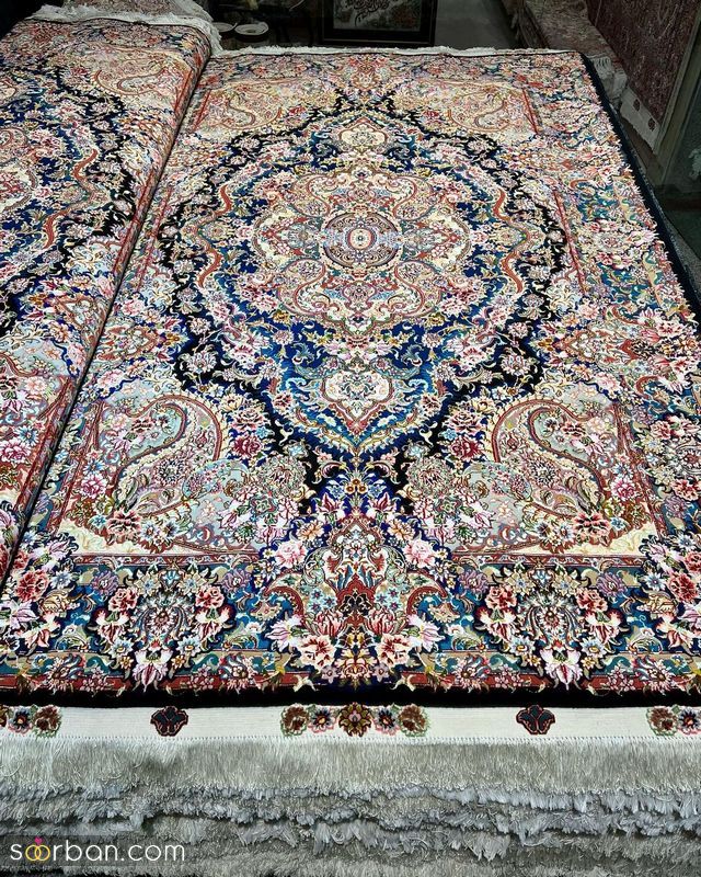 فرش ابریشم تبریز 1401 مخصوص خانم های خوشش سلیقه و سخت پسند