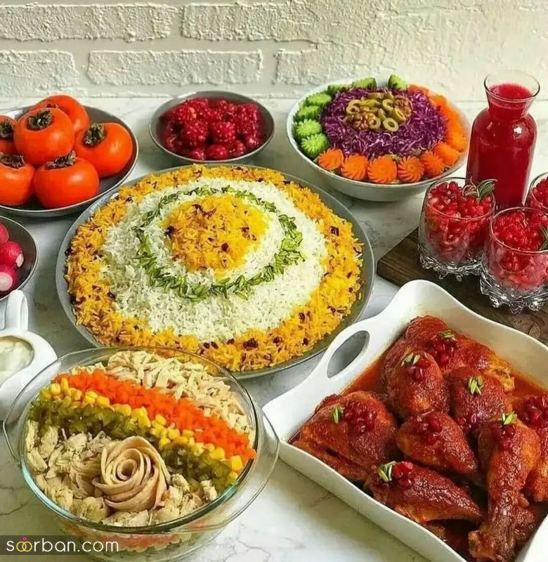 تزیین شام مجلسی 1401 جهت ایده گرفتن برای شما خانمها به سبک رستورانی ها