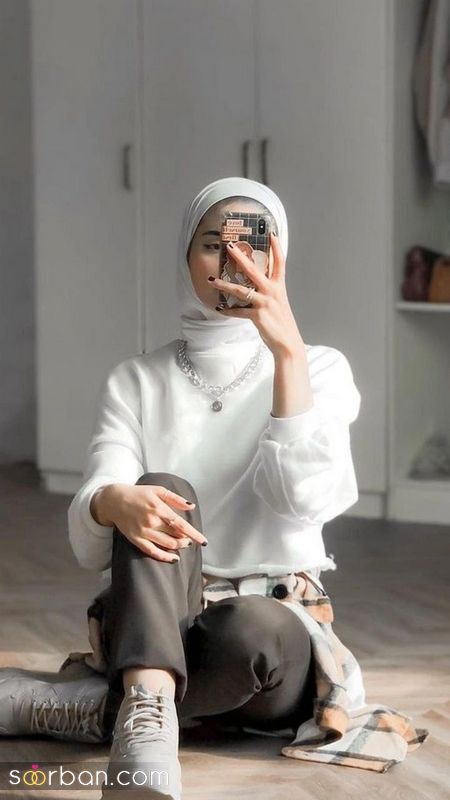 عکس پروفایل دخترانه با حجاب بدون چادر 1401 