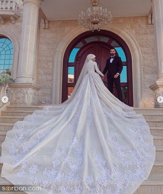 عروس و داماد 1401 بسیار زیبا با ژست های جذاب ترند شده سال 2022
