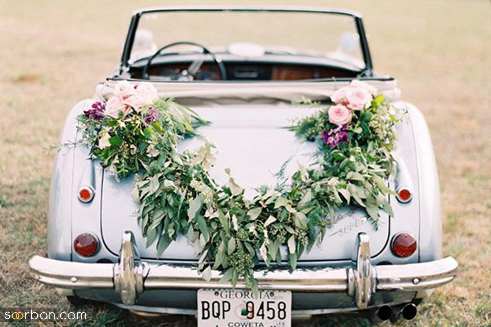 انواع گل برای تزئین ماشین عروس