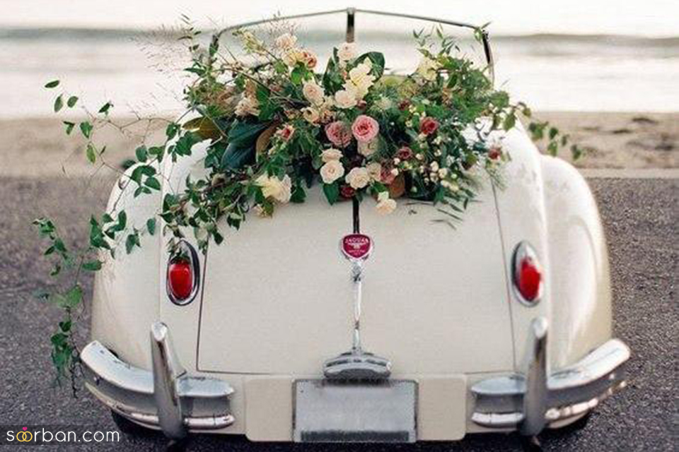 انواع گل برای تزئین ماشین عروس