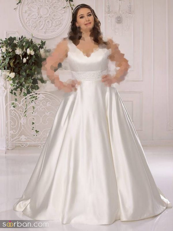 ایده لباس عروس سایز پلاس 2023 برای افراد چاق با انواع طراحی های ژورنالی و پارچه های ترند شده امروزی