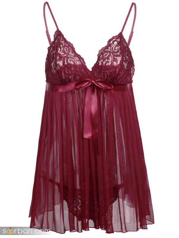 عشوه گر با این لباس خواب عروس قرمز 2023 فوق العاده زیبا و جذاب!