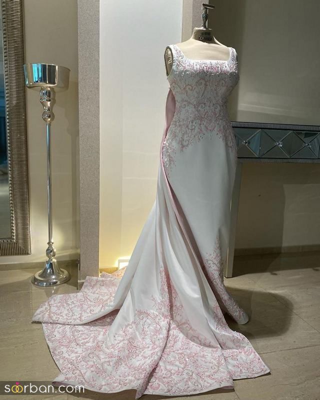 با دیدن این لباس بله برون برای عروس 1402 دیگر سراغ طرح و مدلهای دیگر نمیروید!