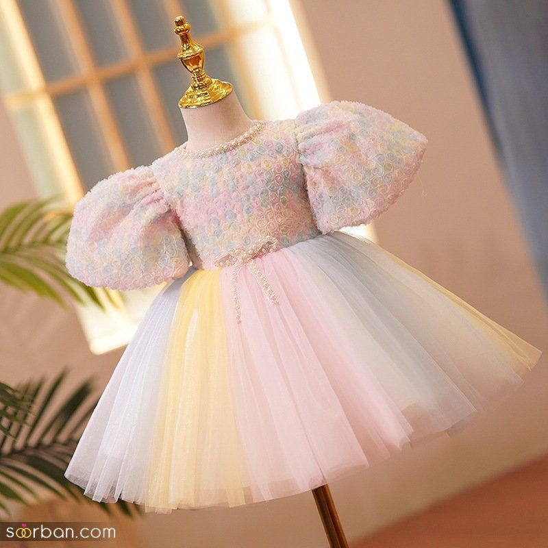 لباس تولد دخترانه 1402 در طرح های مختلف بسیار زیبا