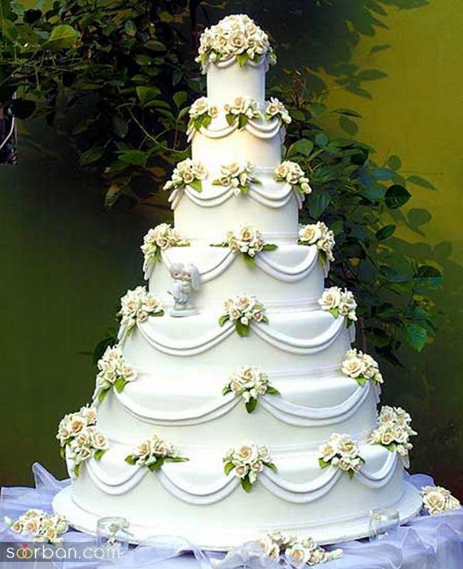 مدل کیک عروسی لاکچری 1402 چندين طرح جمع آوری شده از اینستا