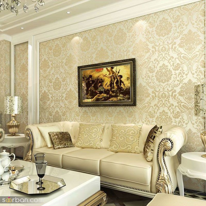با این مدل کاغذ دیواری پذیرایی برای نوروز 1403 منزل خود را زیبا کنید!