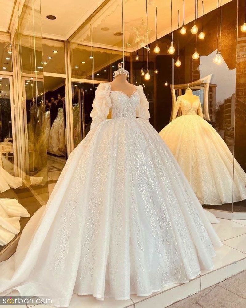 عکس لباس عروس جدید 2023; با استفاده از به روز ترین متود روز دنیا درخیاطی