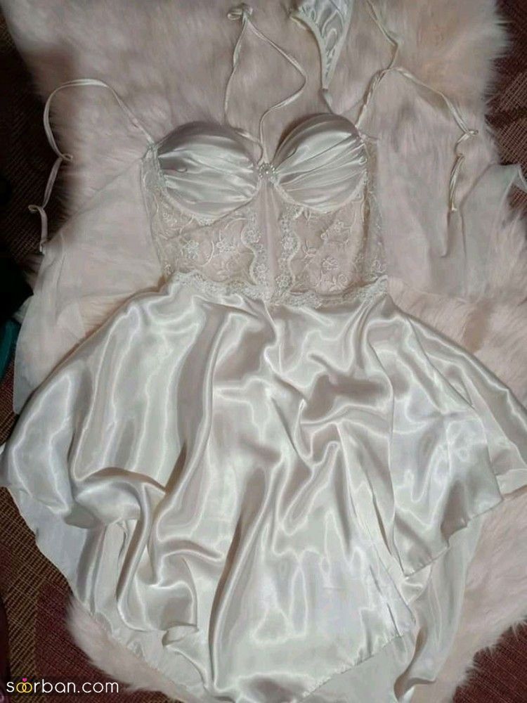 مدل لباس خواب عروس توری 2023; که دلبری خاصی توی طراحی هایش وجود داد!