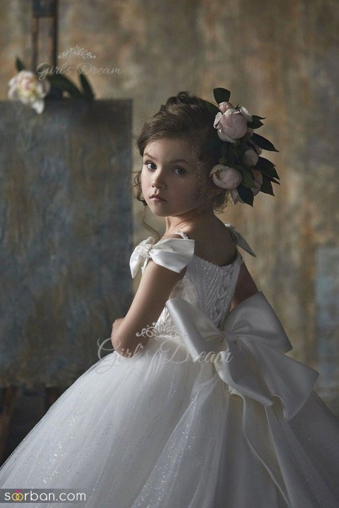 آیا کیوت تری از این مدلهای لباس عروس بچه گانه سفید 2023; جایی دیده اید؟