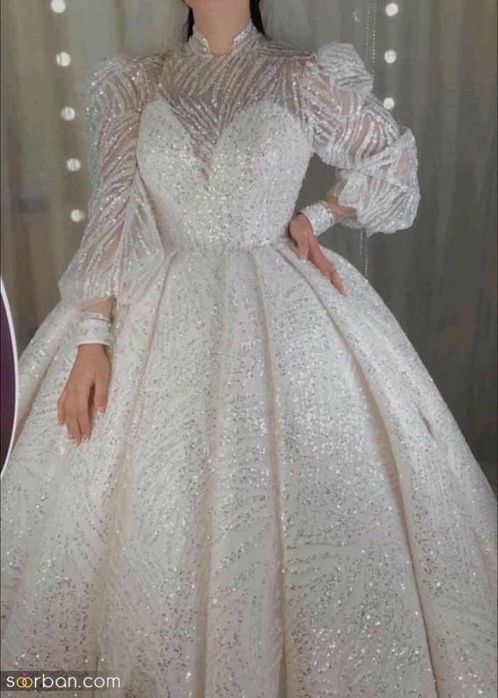 با این مدل لباس عروس دانتل فرانسه 2023; شما دیگر نگران نباشد فقد بدرخشید!