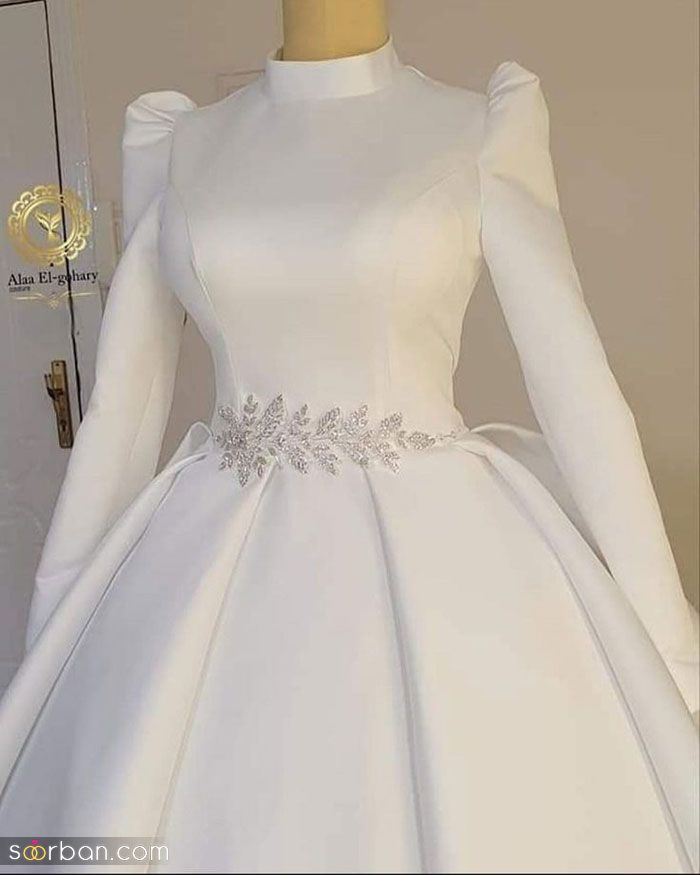 این لباس عروس ساده 2023; خیلی خیلی باکلاس و لاکچری پسنده!