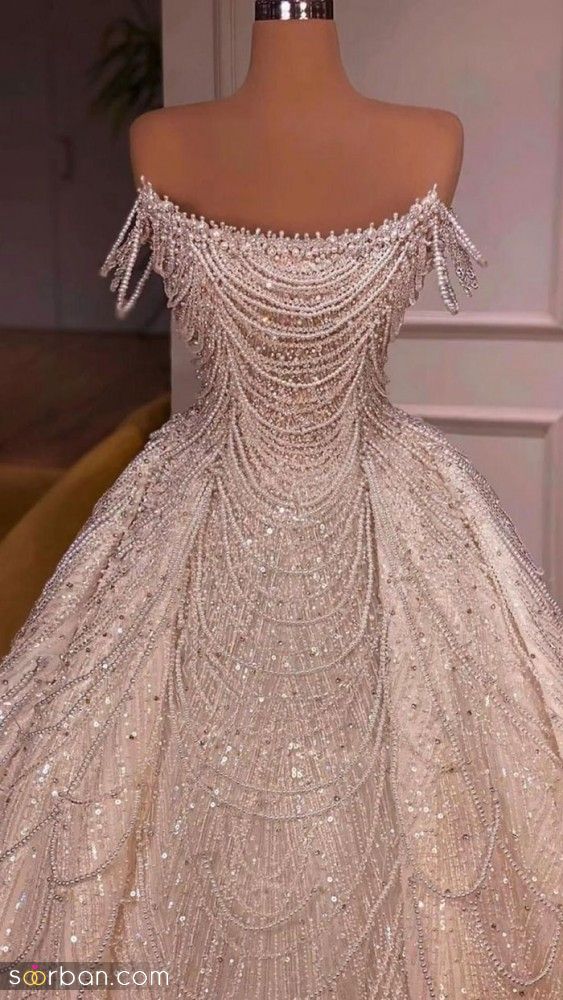 لطفا با این لباس عروس مدل عربی 2023; غش نکنید! (از زیبایی حیرت زده میشوید)