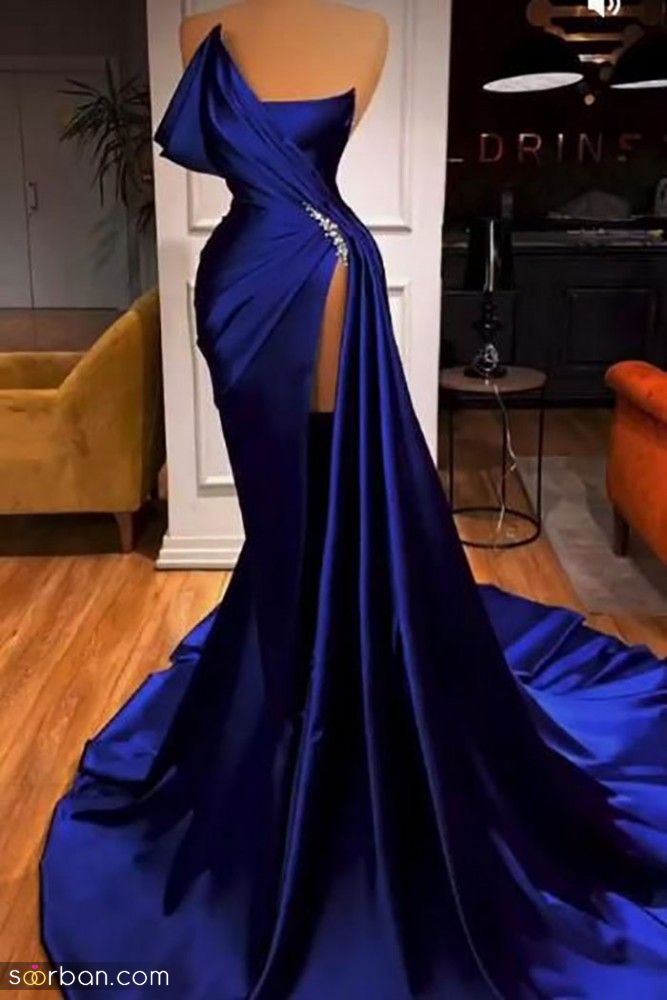 لباس عروس آبی 2023; که دنبال طرح و ایده برای دوخت هستید