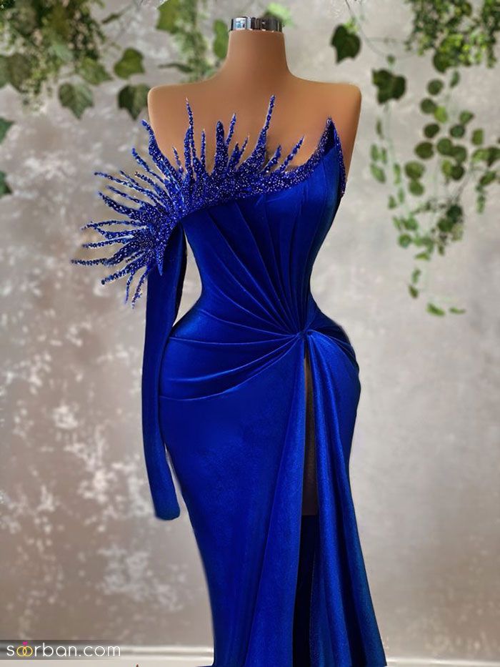 لباس عروس آبی 2023; که دنبال طرح و ایده برای دوخت هستید