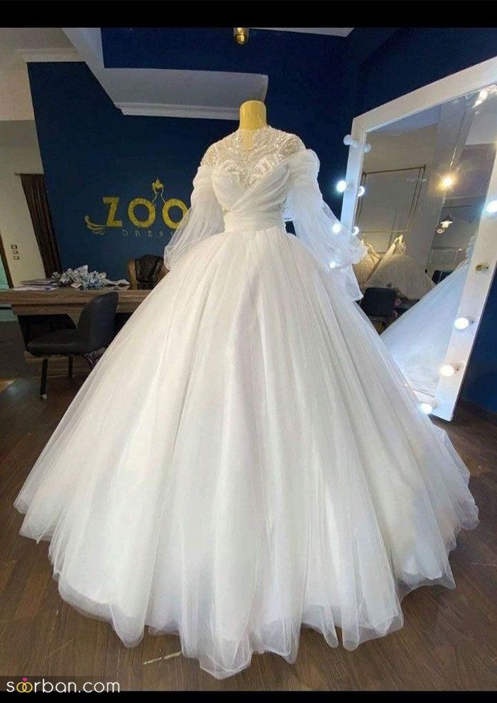 عکس لباس عروس پرنسسی پفی دخترانه 2024 | با طراحی و دوخت زیبا و جذاب