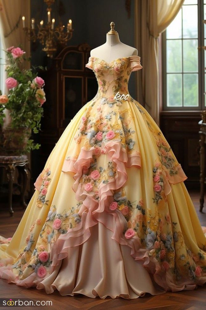 لباس بله برون عروس 2023; بسیار زیبا و جذاب با طراحی خاص