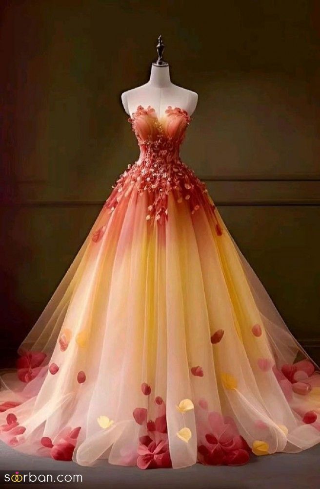 لباس بله برون عروس 2023; بسیار زیبا و جذاب با طراحی خاص