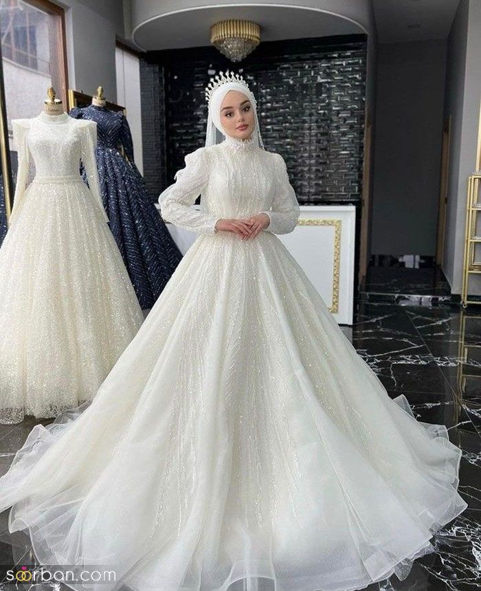لباس عروس با حجاب 2023; برای عروس خانم های محجبه خوش سلیقه