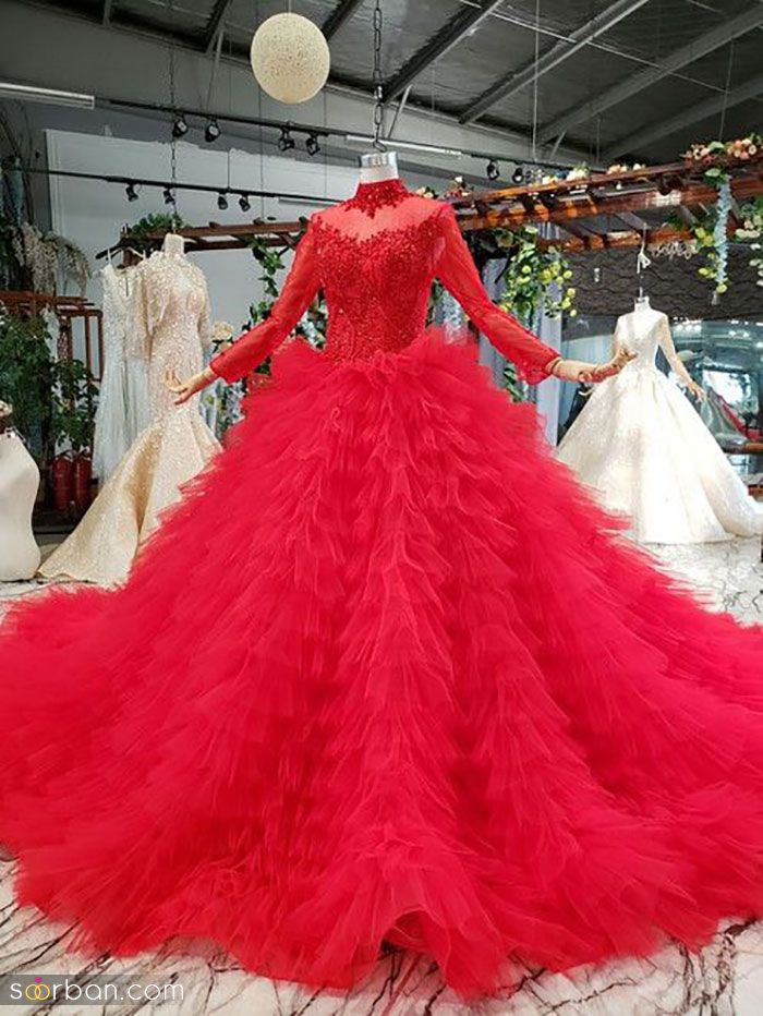 مدل لباس شب یلدای عروس 1402 | لباس شب یلدا برای عروس اینستاگرام | لباس شب یلدا مجلسی