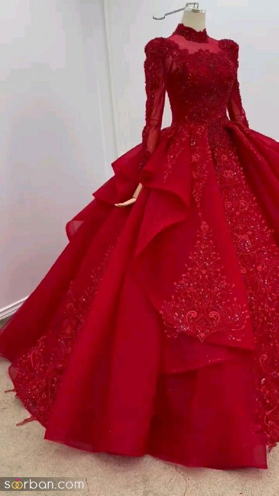مدل لباس شب یلدای عروس 1402 | لباس شب یلدا برای عروس اینستاگرام | لباس شب یلدا مجلسی