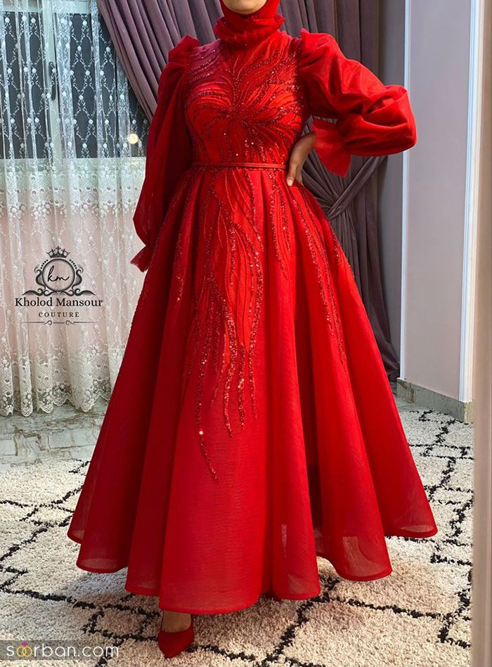 لباس شب یلدا برای عروس اینستاگرام 1402 | لباس شب چله عروس | لباس پوشیده برای شب یلدا