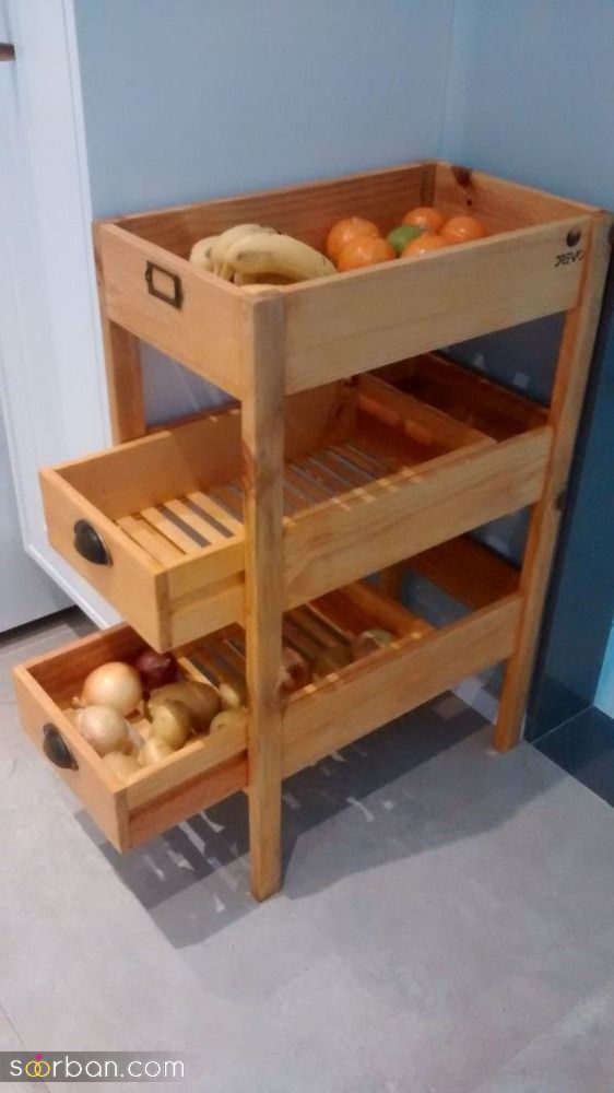 23 مدل جای سیب زمینی پیاز | جدیدترین سبد و قفسه های سیب زمینی پیاز آشپزخانه