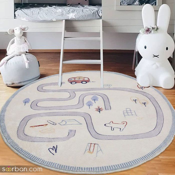 فرش کودک 2024; اینجا جدیدترین طرح های روز از فرش اتاق پسر دختر کوچولو میبینی!