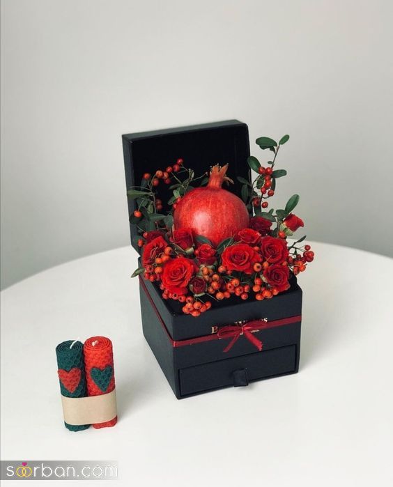 دسته گل شب یلدا برای عروس 1402 | جدیدترین مدل دسته گل یلدایی برای سوپرایز کردن عشقتون!