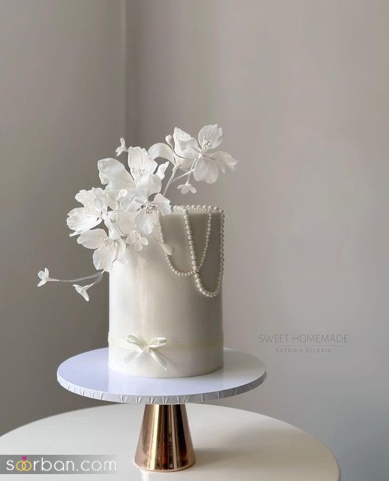 کیک عروس 2024 لاکچری | جدیدترین ایده کیک عقد و عروسی دو طبقه و سه طبقه 1403
