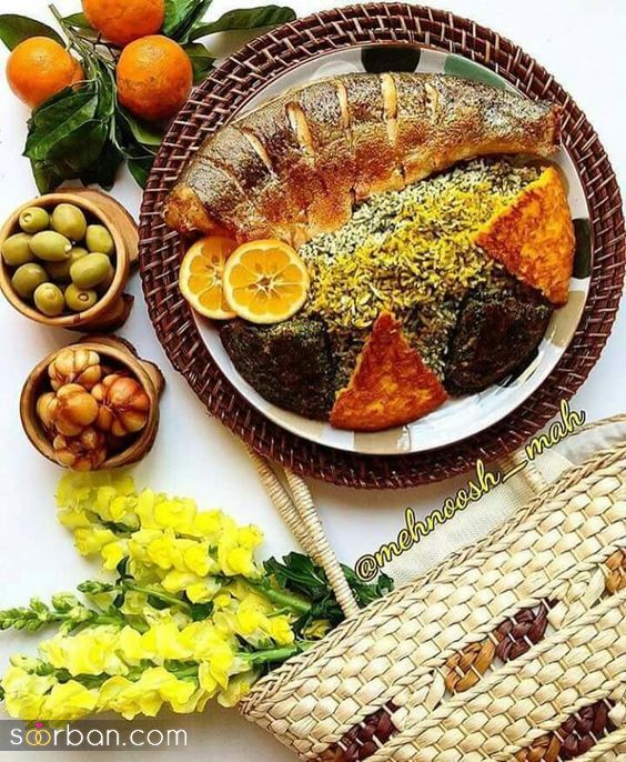 تزیین سبزی پلو با ماهی شب عید | تزیین سبزی پلو با ماهی شب عید 1403 مخصوص کدبانوهای سایتمون!