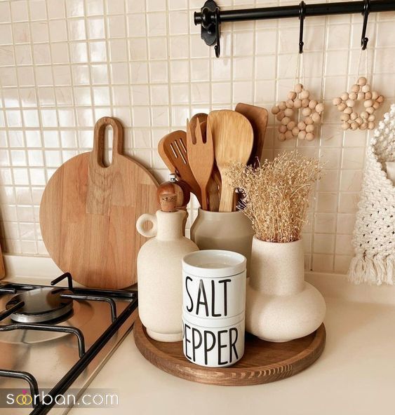 30 ایده لاکچری و کاربردی تزئین روی کابینت آشپزخانه برای شیک پسندان!