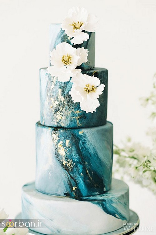 گالری محبوبترین کیک های عروسی طبقاتی سال