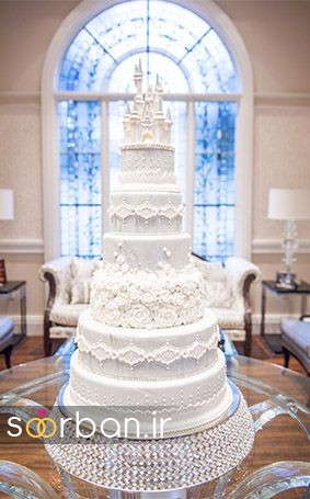 22 کیک عروسی باشکوه مدل قصر