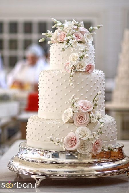 کیک عروسی سفید6