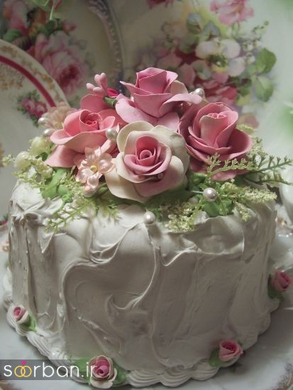کیک عروسی سفید17