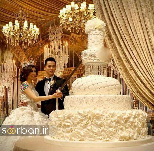 باشکوه ترین و لوکس ترین کیک های عروسی 3