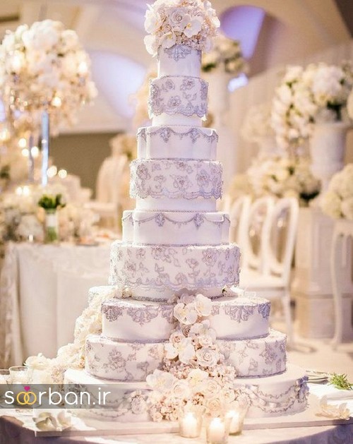 باشکوه ترین و لوکس ترین کیک های عروسی 14