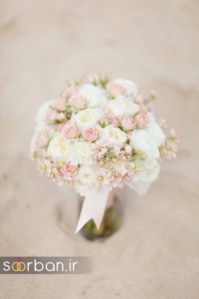 دسته گل عروس بهاری رومانتیک جدید