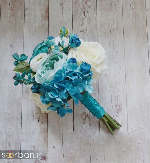 دسته گل عروس آبی 21